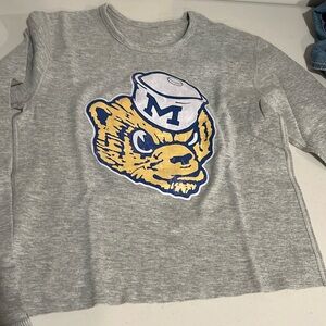 University of Michigan thermal custom long sleeve tshirt